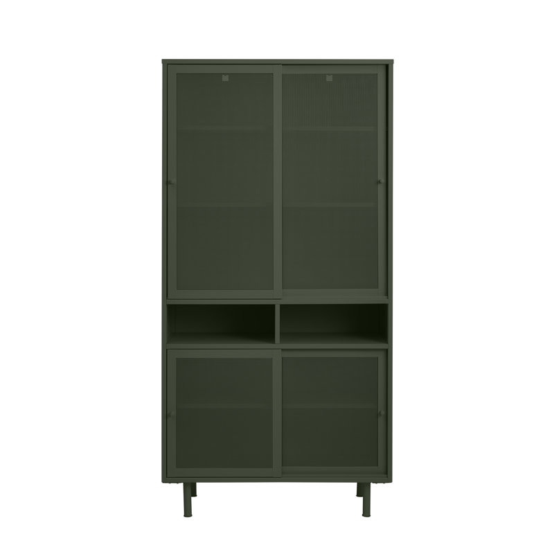 Armoire de rangement à 2 tablettes Kolbie, Gris
