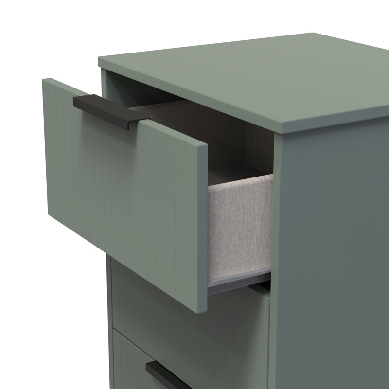 Atsumi 45cm W Manufactured Wood Bedside Table, Reed Green