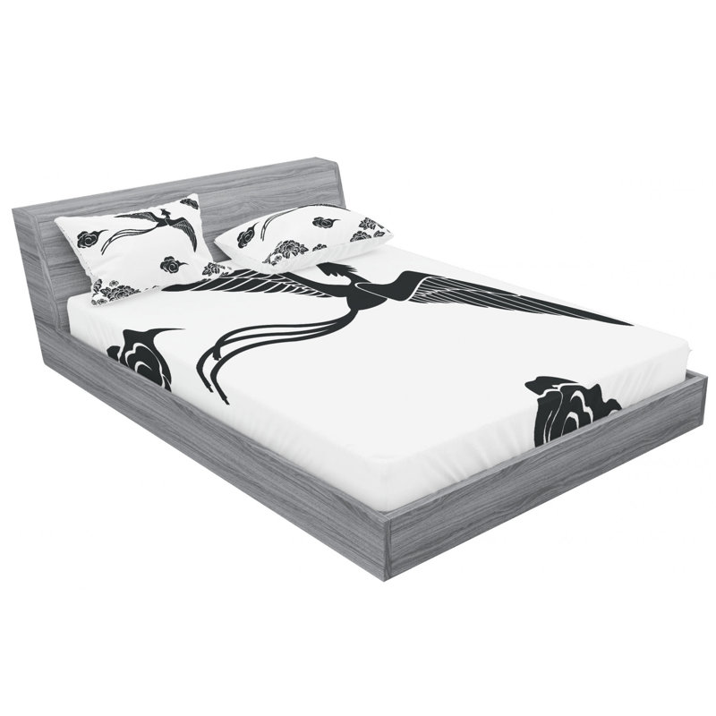 Microfiber Sheet Set, Queen Sheet Set with Fitted Sheet
