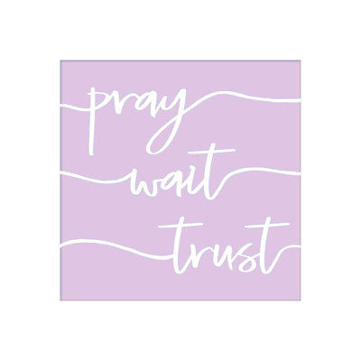 Pray Wait Trust
