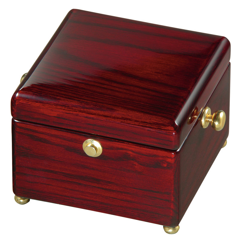 Bailey Tabletop Clock in Rosewood/Brass
