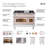 ILVE Nostalgie II 48 in Dual Fuel Range, 5 Burner, Griddle, Frenchtop-99298752-99298753