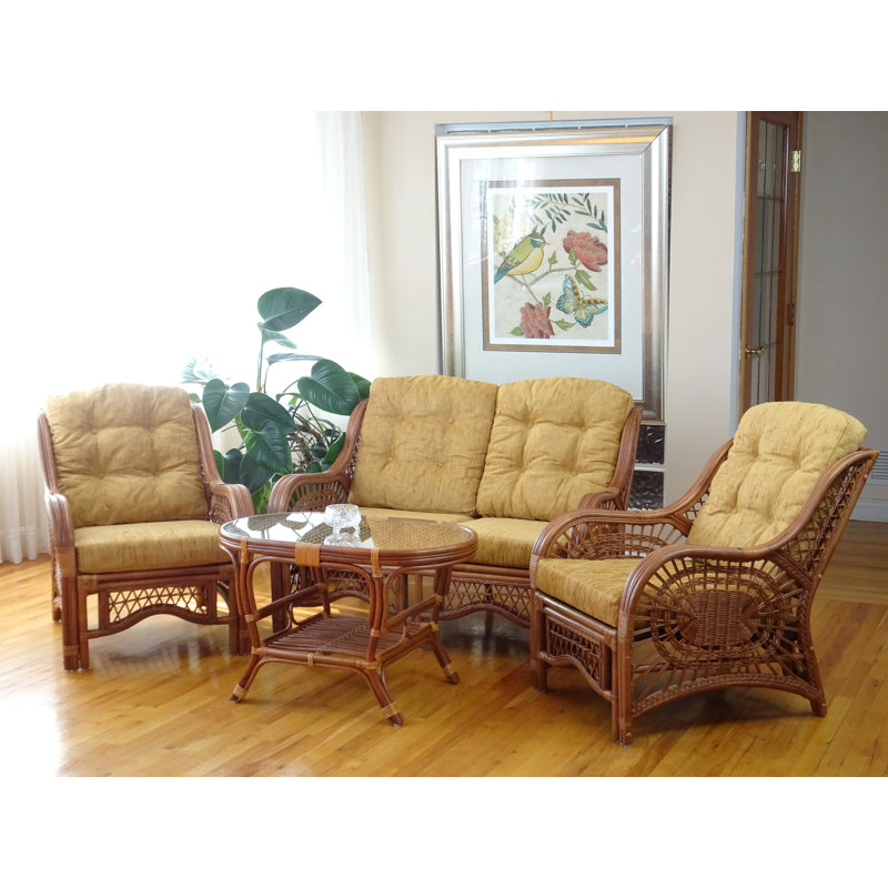 Ottoville Upholstered 48'' Sofa, Light Brown Polypropylene/Olefin