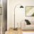 Adjustable Marble Base Floor Lamp with Foot Switch-2048037479
