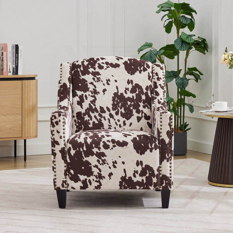 Fauteuil d'appoint confortable avec dossier capitonné