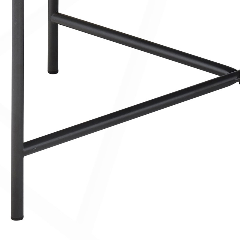 Table basse en chêne gris patiné et noir