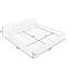 Structure de lit rembourrée avec tête de lit, lit plateforme confortable pour un sommeil paisible, conception simple et moderne-142010359