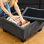 Canapé confortable avec espace de rangement 2 pièces Corduroy-1668602085