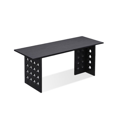 Retro Rectangular Solid Wood Dining Table