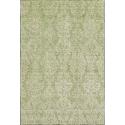 Premium Machine Washable Honig AMF1659 Damask Rug