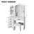 6-drawer Vanity Desk With Led Lighted Mirror - Adjustable 3-color Lighting Makeup Table With Storage Shelves, White Dressing Table Set