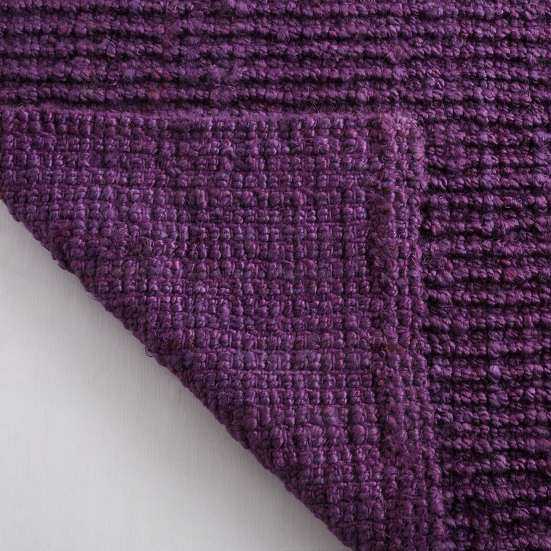 Tapis en jute tissé à la main en fibre naturelle, Rectangle de 5 pi x 8 pi