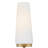 Selma Tall Single Light Wall Sconce with Tapered Etched Opal Glass