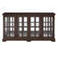 Magnifique vitrine antique en cerisier avec tablettes réglables et éclairage à DEL