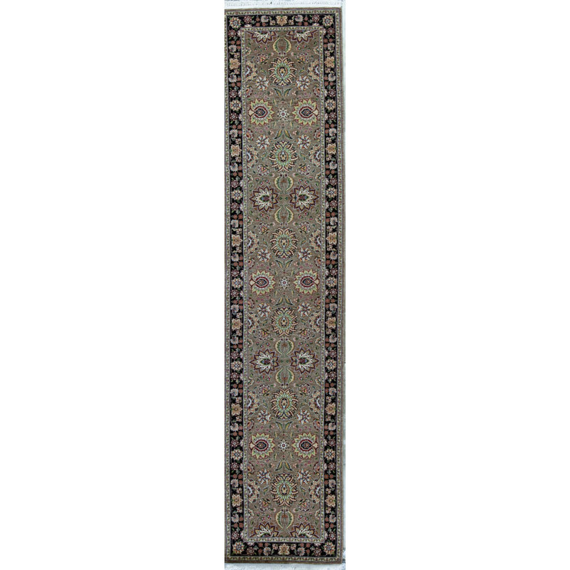 One-of-a-Kind 2'6" X 12' Runner Wool Area Rug in Brown
