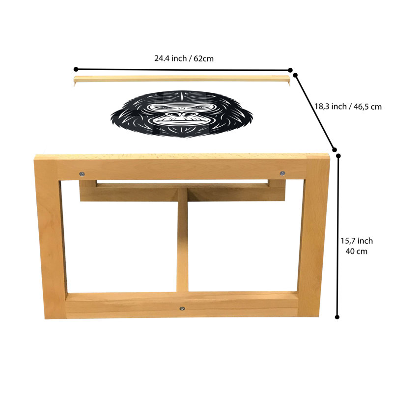 Isaya Sled Coffee Table, 62cm H x 46cm W x 40cm D