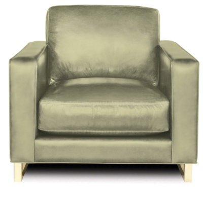 Fauteuil en cuir véritable Penelope