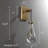 Dimmable Brass Teardrop Wall Sconce-1926187620