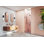 Porte de douche à charnière murale entièrement sans cadre 30,75 po x 78 po Illume