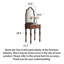 Coiffeuse Vintage avec tiroir de rangement simple pour chambre à coucher-750439100
