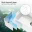HOROW Basin 390mm L x 300mm W White Ceramic Rectangular Sink with Overflow