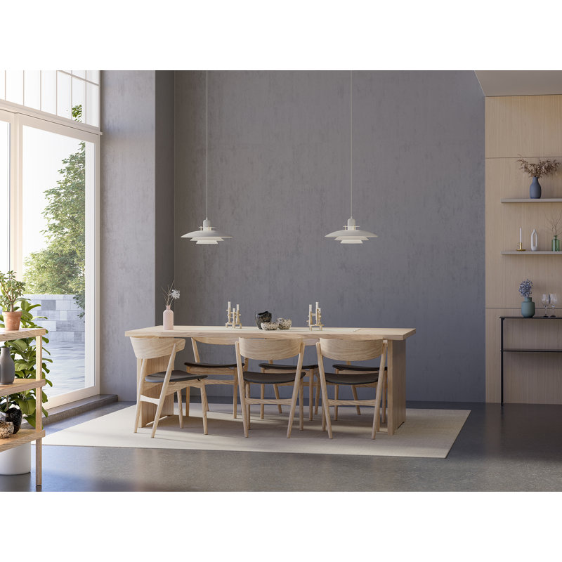 Primus 1 - Light Unique/Statement Pendant, White/Brass, 20cm H x 43cm W x 43cm D