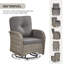 Chaises d'extérieur en rotin de rotin en osier PE avec table d'appoint et coussins Tya-670913170