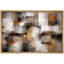Œuvre abstraite de ton géométrique, composition de salon moderne, impression sur toile encadrée, impression numérique-126096950-126096943