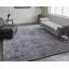 Tapis noir / gris / ivoire en chenille tissé à la machine Jamonie-479754313