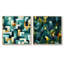 Cubes Oasis géométriques III - formes abstraites, ensemble de 2 carrés-101859279-101859275