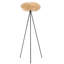 Rustic Floor Lamp With Tripod Base & Black Foot Switch-415890866