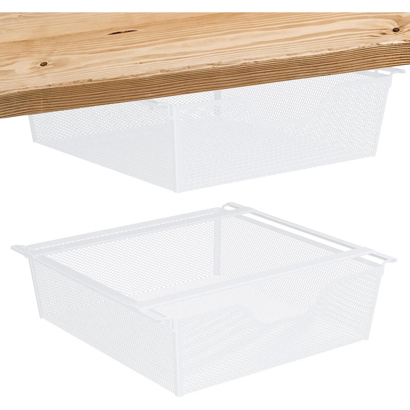 Paniers coulissants (paquet de 2) blanc
