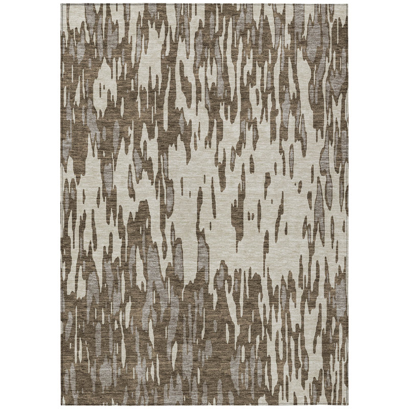 Aleighna Area Rug with Non-Slip Backing, Rectangle 1'8" x 2'6"