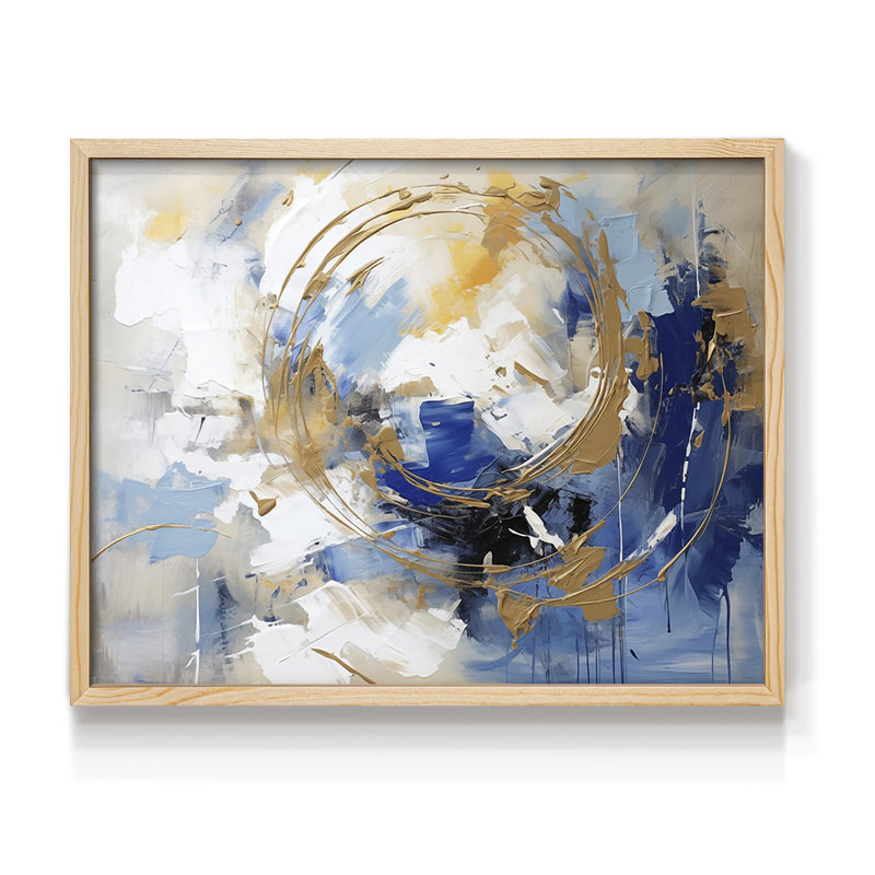 Série abstraite - CLVII - Reproduction encadrée - Restickable, Naturel, H 16 po x l 20 po