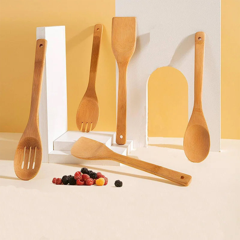 Wooden Cooking Spoons (5-Pieces)