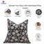 Coussin en tissu noir naturel Fabribine Sudrsan Jaal Boho -1503333701