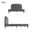 Lit plateforme tapissier capitonné Mavn, gris foncé-633028495