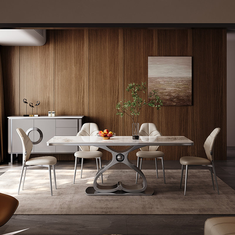 Pudens Metal Base Dining Table