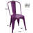 Lilian 18.1'' H Metal Stacking Side Chair-480590605