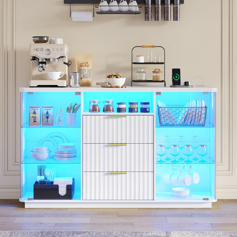 135cm Sideboard, White