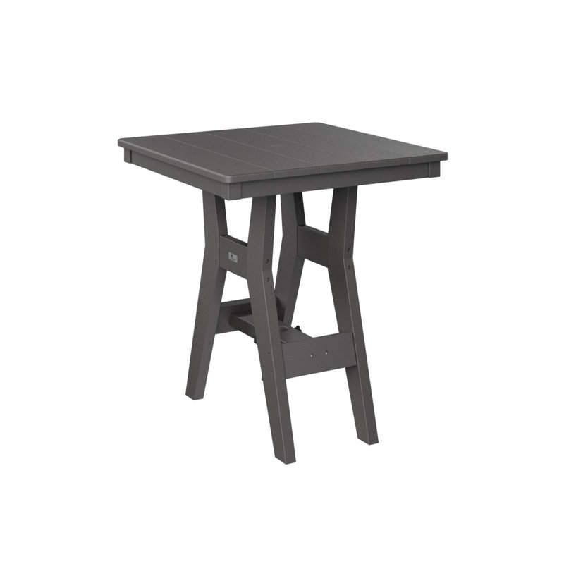 Harbor Outdoor Square Table, Smoke Gray
