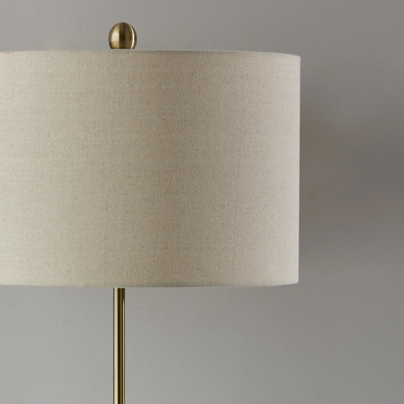Lampe sur pied 57 po Elita, Laiton antique