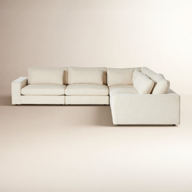 Bloor 5-Piece Sectional, Essence Natural, Left Arm Facing, 33" H x 131" W x 131" D