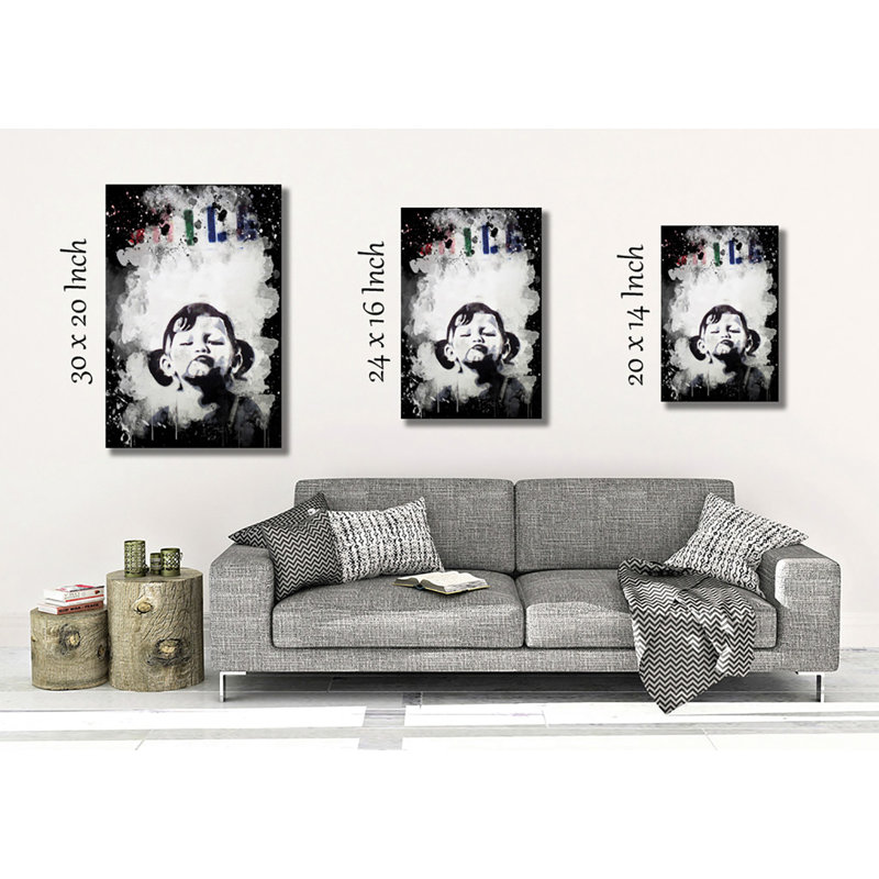 Smile - Wrapped Canvas, 60cm H x 40cm W