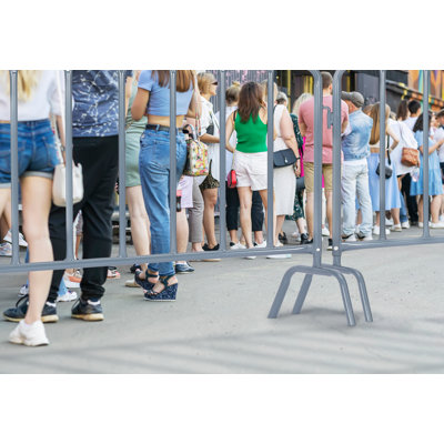 5 ft. 18-Gauge Steel Crowd Control Interlocking Barricade
