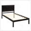 Base de lit plateforme avec tête de lit, support à lattes de bois, aucun sommier requis-504244328-504244343