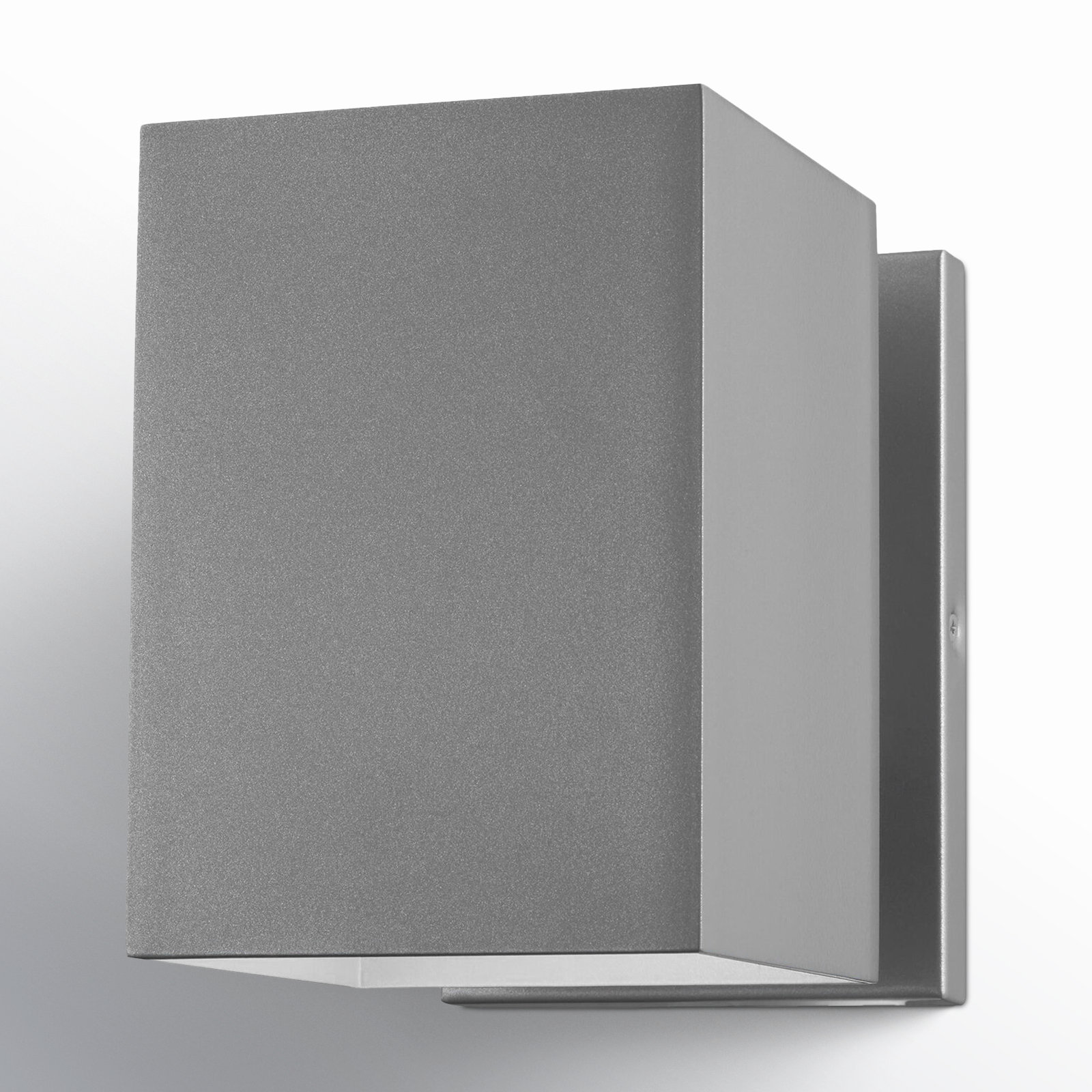 Dyer Single Light Outdoor Wall Light, Painted Brushed Nickel, 7" H x 5" W x 5" D, No