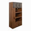 Armoire de cuisine avec support pour micro-ondes et tiroir