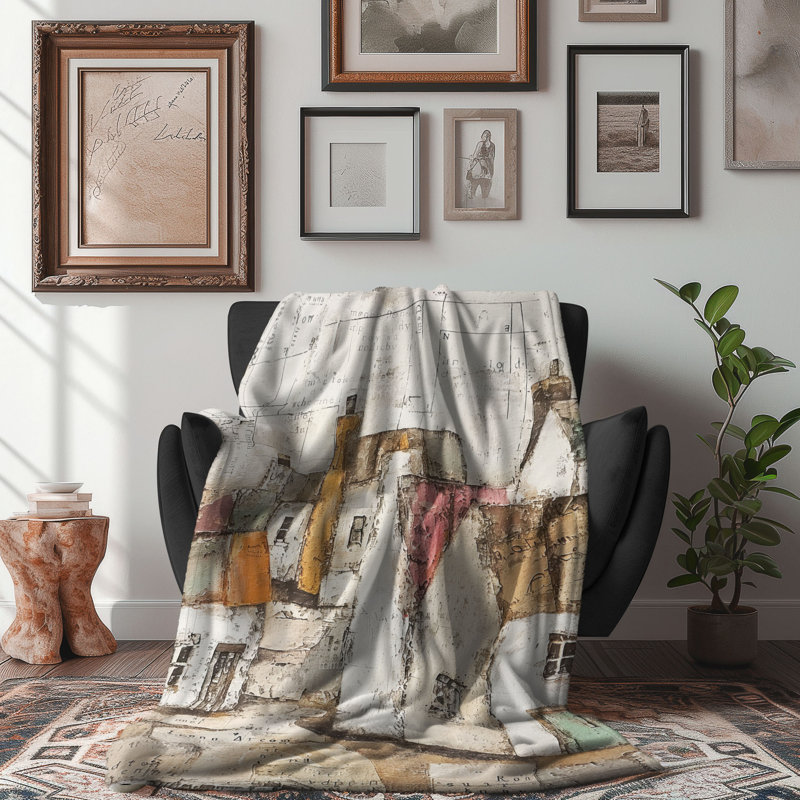 Lived Shoreline Colons - couverture de qualité supérieure 1 pièce, L 60 po x L 80 po