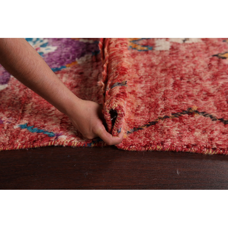 Tapis tribal marocain noué à la main 7 x 10